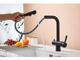 Watch image 4 Kitchen faucet (Lt) D35, Boreal Black with drinking water tap, a-five