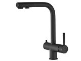 Kitchen faucet (Lt) D35, Boreal Black with drinking water tap, a-five