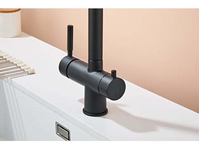 Image 7 Kitchen faucet (Lt) D35, Boreal Black with drinking water tap, a-five