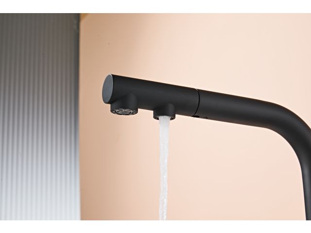 Image 6 Kitchen faucet (Lt) D35, Boreal Black with drinking water tap, a-five