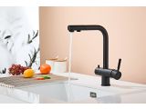 Watch image 2 Kitchen faucet (Lt) D35, Boreal Black with drinking water tap, a-five