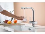 Watch image 3 Kitchen faucet (Lt) D35, Boreal Chrome with drinking water tap, a-five