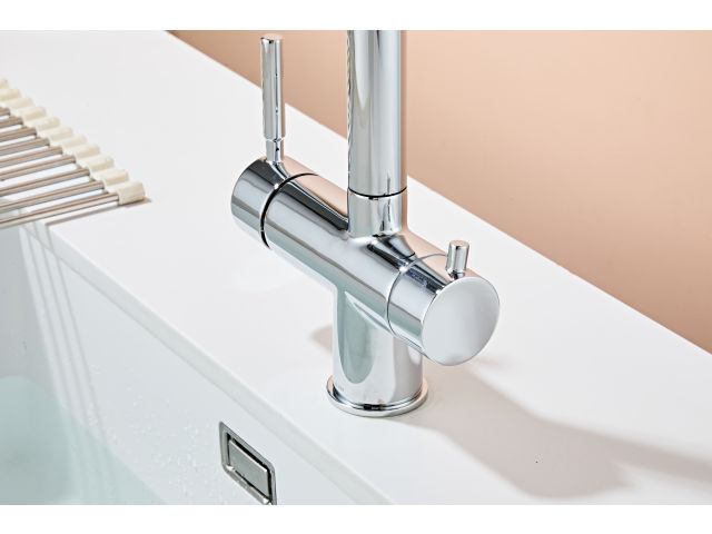 Image 7 Kitchen faucet (Lt) D35, Boreal Chrome with drinking water tap, a-five