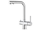 Kitchen faucet (Lt) D35, Boreal Chrome with drinking water tap, a-five