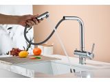 Watch image 4 Kitchen faucet (Lt) D35, Boreal Chrome with drinking water tap, a-five