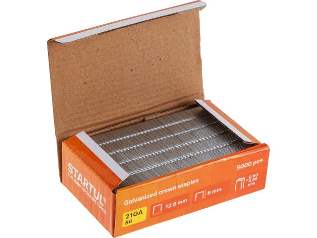 Image 4 Staples for stapler 21GA 8mm 5000pcs/box STARTUL PROFI