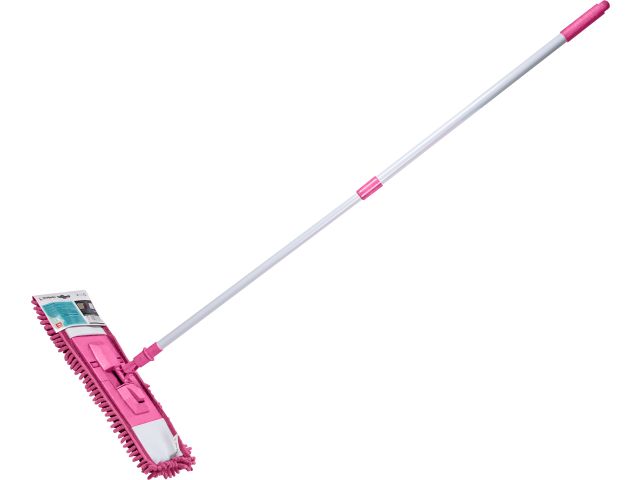 Image 1 Chenille flat mop, raspberry, PERFECTO LINEA