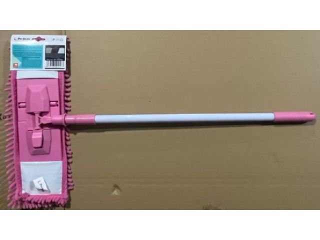 Image 1 Chenille flat mop, raspberry, PERFECTO LINEA