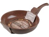 Frying pan 22х5.3 cm, aluminum, non-stick coating, Cook&amp;Fun series, cocoa, PERFECTO LINEA