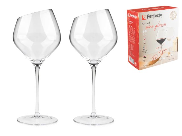 Set of wine glasses, 2 pieces, 540 ml, Granada series, PERFECTO LINEA