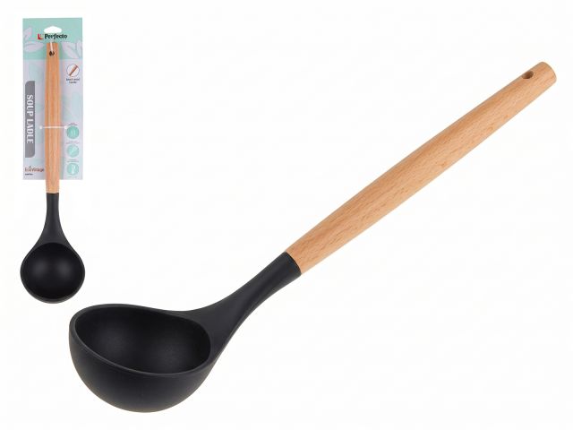 Image 1 Soup ladle, EcoVillage, black, PERFECTO LINEA