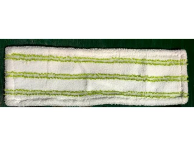 Microfiber mop refill, clean stripe, green, PERFECTO LINEA
