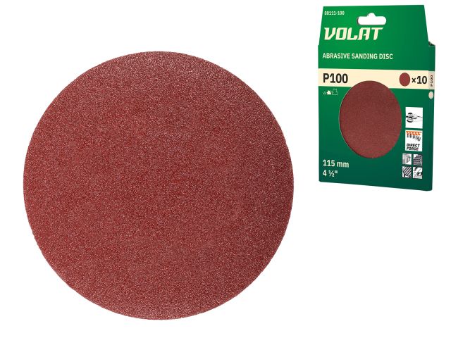 Image 1 Velcro sanding disc 115mm P100 10pcs/pack VOLAT