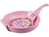 Frying pan 24х5.5 cm, aluminum, non-stick coating, Cook&amp;Fun series, pink, PERFECTO LINEA