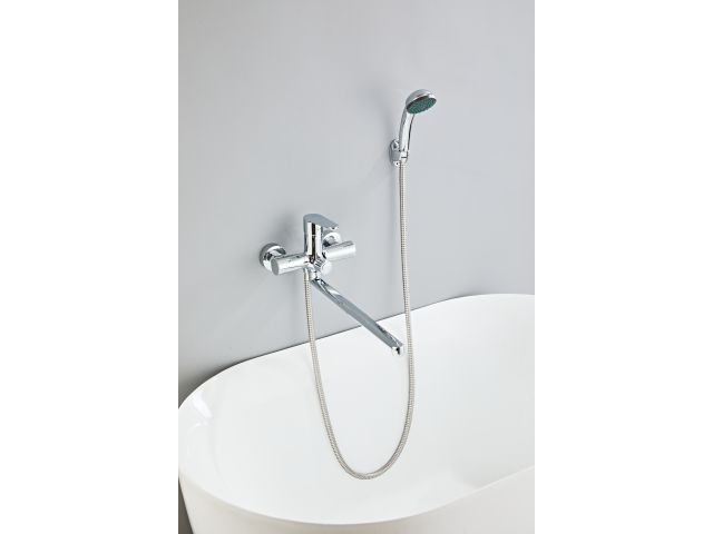 Image 2 Bath faucet (Lt) D35, Aurora Chrome, a-five