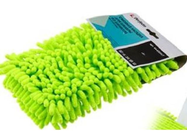 Image 1 Chenille mop refill with Velcro, green, PERFECTO LINEA