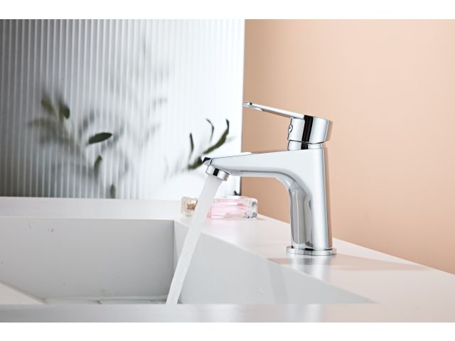 Image 3 Basin faucet (Lt) D35, Aurora Chrome, a-five