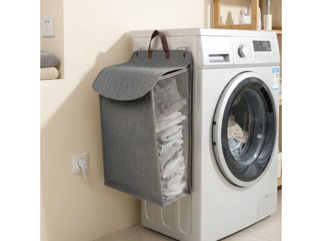 Image 4 Hanging laundry basket, 55х39х12cm, gray, PERFECTO LINEA
