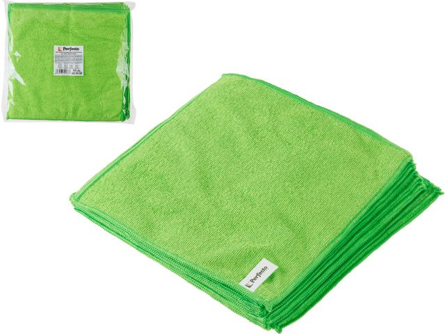 Image 1 Microfiber cloth set Solid, 20 pcs., 30x30 cm., Universal, green, PERFECTO LINEA