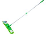 Chenille flat mop, green, PERFECTO LINEA