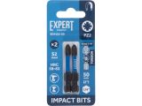Impact screwdriver bits PZ2 50mm 2pcs EXPERT STARTUL
