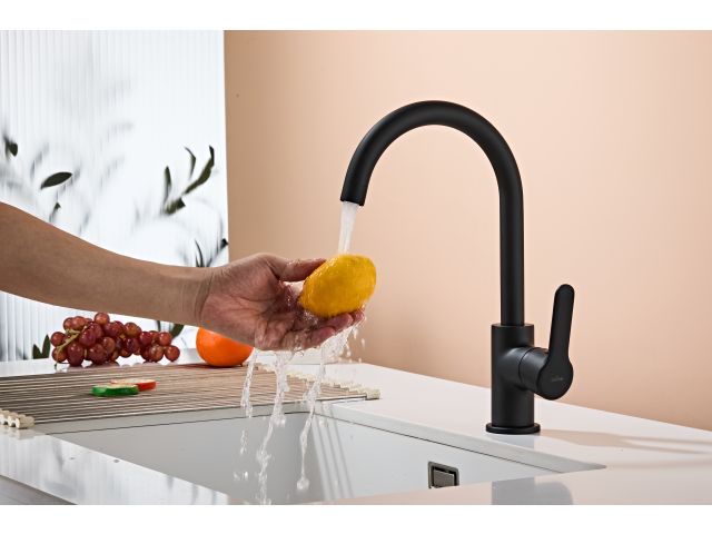 Image 3 Kitchen faucet (Lt) D35, Glacia Black, a-five