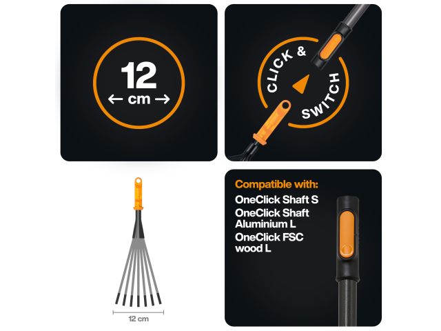 Image 4 Fiskars OneClick Flower Rake
