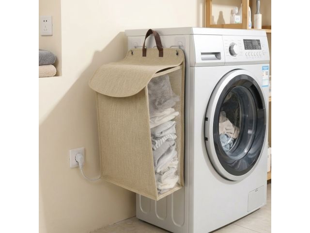 Image 4 Hanging laundry basket, 55х39х12cm, beige, PERFECTO LINEA