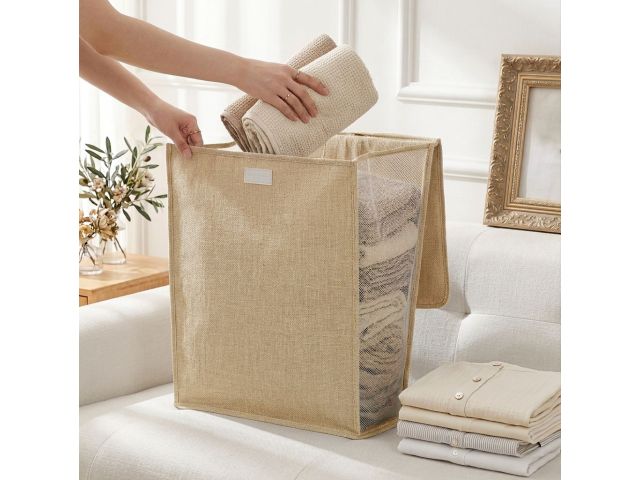 Image 5 Hanging laundry basket, 55х39х12cm, beige, PERFECTO LINEA