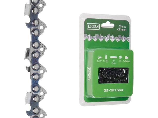 Image 1 Saw chain 38 cm 15" 0,325" 1.5 mm 64 th. (blister) DGM