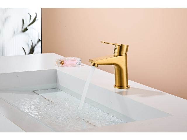 Image 3 Basin faucet (Lt) D35, Aurora Gold, a-five