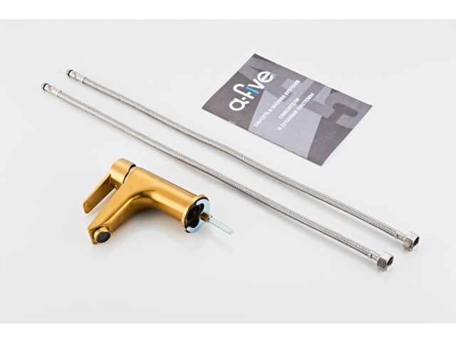 Image 6 Basin faucet (Lt) D35, Aurora Gold, a-five