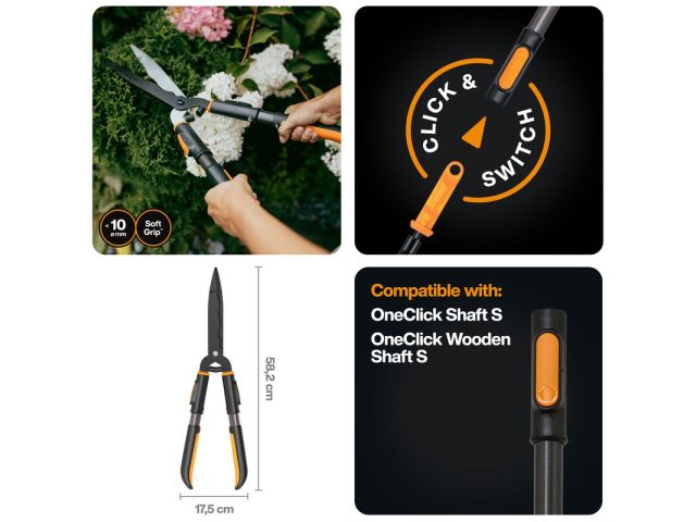 Image 7 Fiskars OneClick Hedge Shear