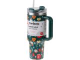 Watch image 3 Thermo mug with straw, 1180 ml, stainless steel, Merry Delights, Styley series, PERFECTO LINEA