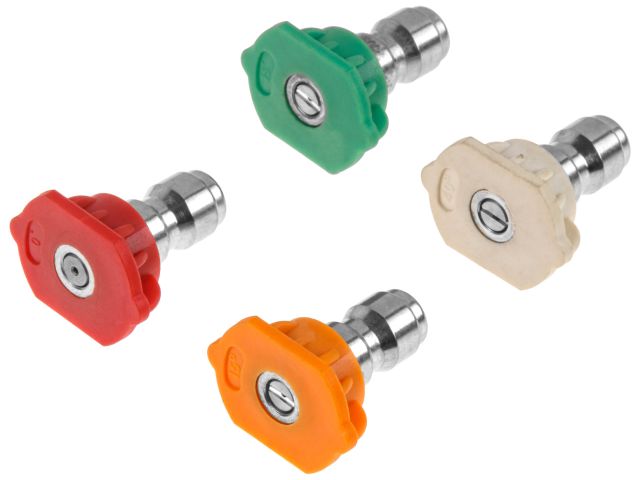 Image 1 Fan spray nozzles ECO for high pressure washer (set of 4 pcs: 0°, 15°, 25°, 40°)