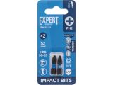 Impact screwdriver bits PH2 25mm 2pcs EXPERT STARTUL