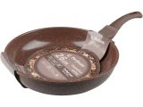 Frying pan 26х5.8 cm, aluminum, non-stick coating, Cook&amp;Fun series, cocoa, PERFECTO LINEA