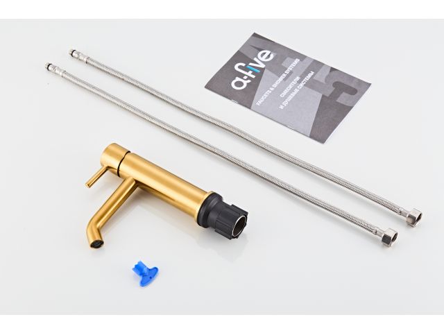Image 6 Basin faucet (Lt) D25, Rocca Gold, a-five