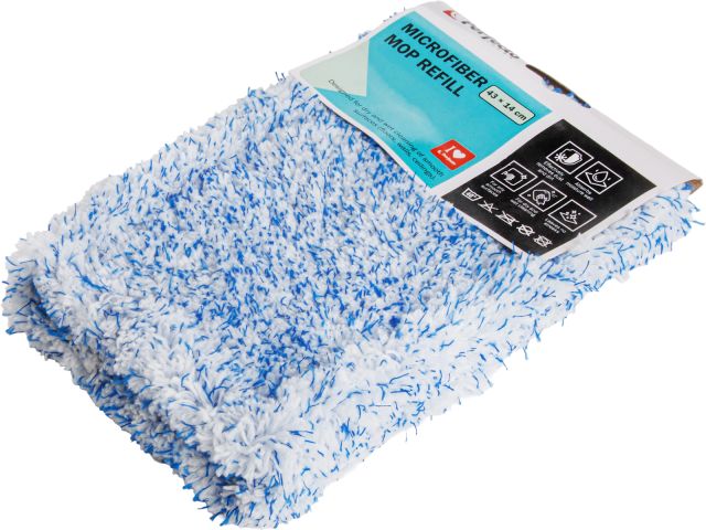 Microfiber mop refill, blue, PERFECTO LINEA