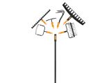 Watch image 5 Fiskars OneClick Soil Rake 14 prongs