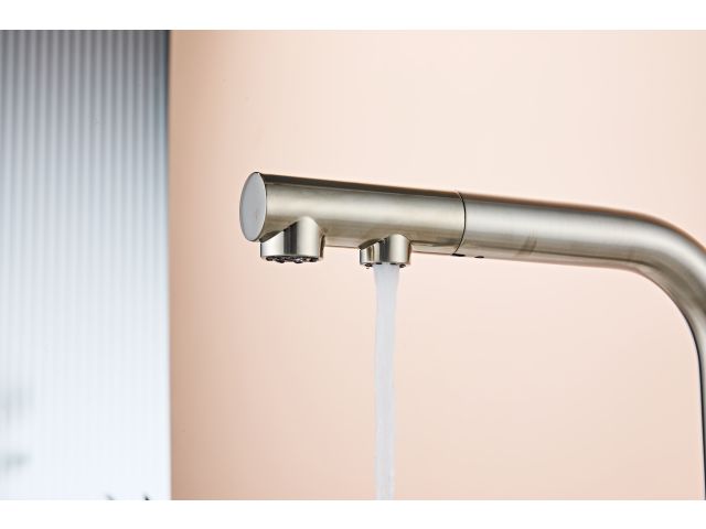 Image 6 Kitchen faucet (Lt) D35, Boreal Satin with drinking water tap, a-five