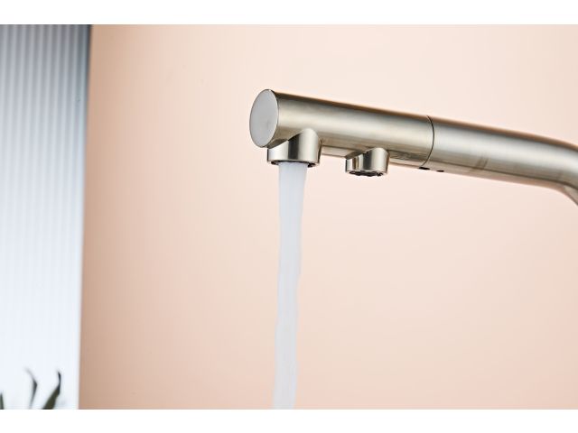 Image 5 Kitchen faucet (Lt) D35, Boreal Satin with drinking water tap, a-five
