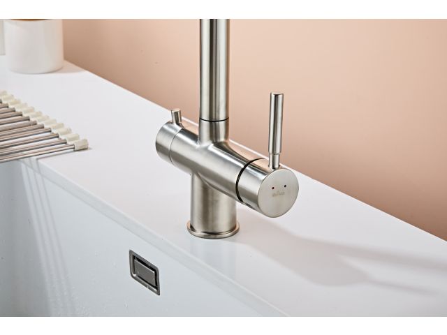 Image 7 Kitchen faucet (Lt) D35, Boreal Satin with drinking water tap, a-five