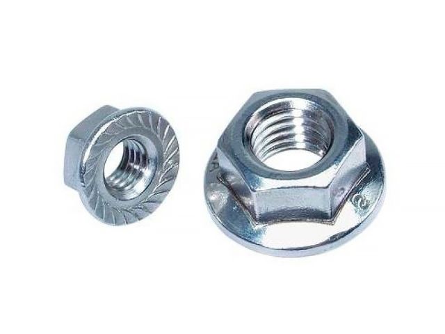 Hex flange nut М8 DIN 6923 zp (10 pcs/polybag) STARFIX