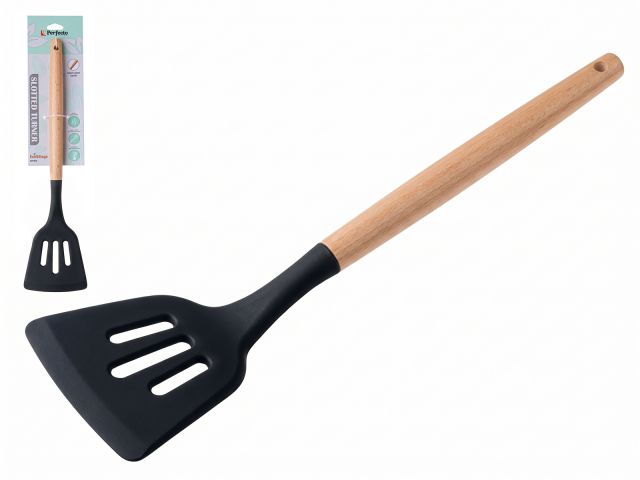 Slotted turner, EcoVillage, black, PERFECTO LINEA