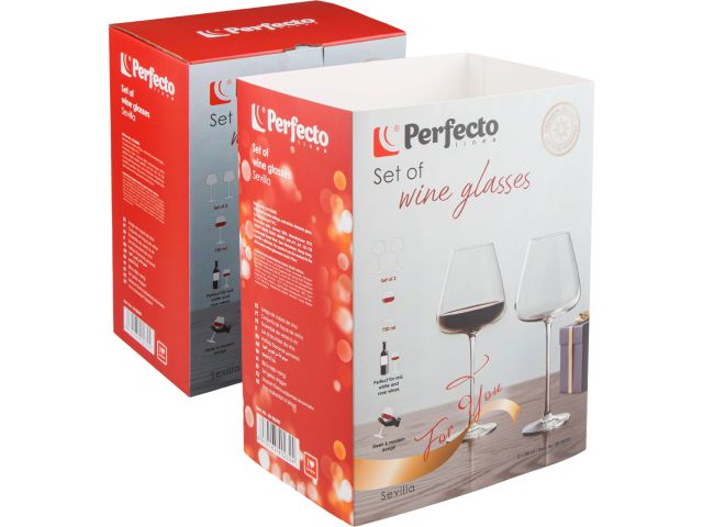 Image 4 Set of wine glasses, 2 pieces, 730 ml, Sevilla series, PERFECTO LINEA