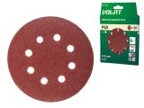 Velcro sanding disc 115mm 8 holes P60 10pcs/pack VOLAT