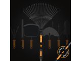 Watch image 5 Fiskars OneClick Leaf Rake metal fan