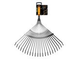 Watch image 1 Fiskars OneClick Leaf Rake metal fan