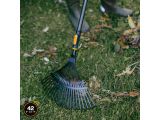Watch image 2 Fiskars OneClick Leaf Rake metal fan